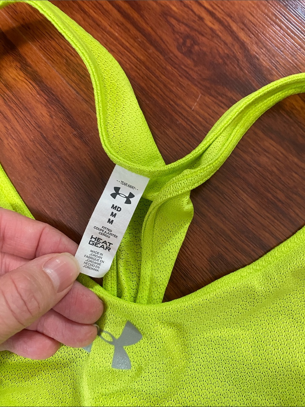 Under Armour Bright Lime Racerback Performance Tank - Picture 2 of 3